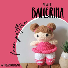 Vela the Ballerina: Free Amigurumi Crochet Pattern with Step-by-Step Instructions